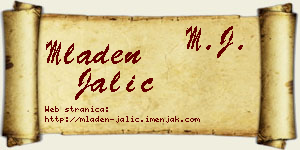 Mladen Jalić vizit kartica